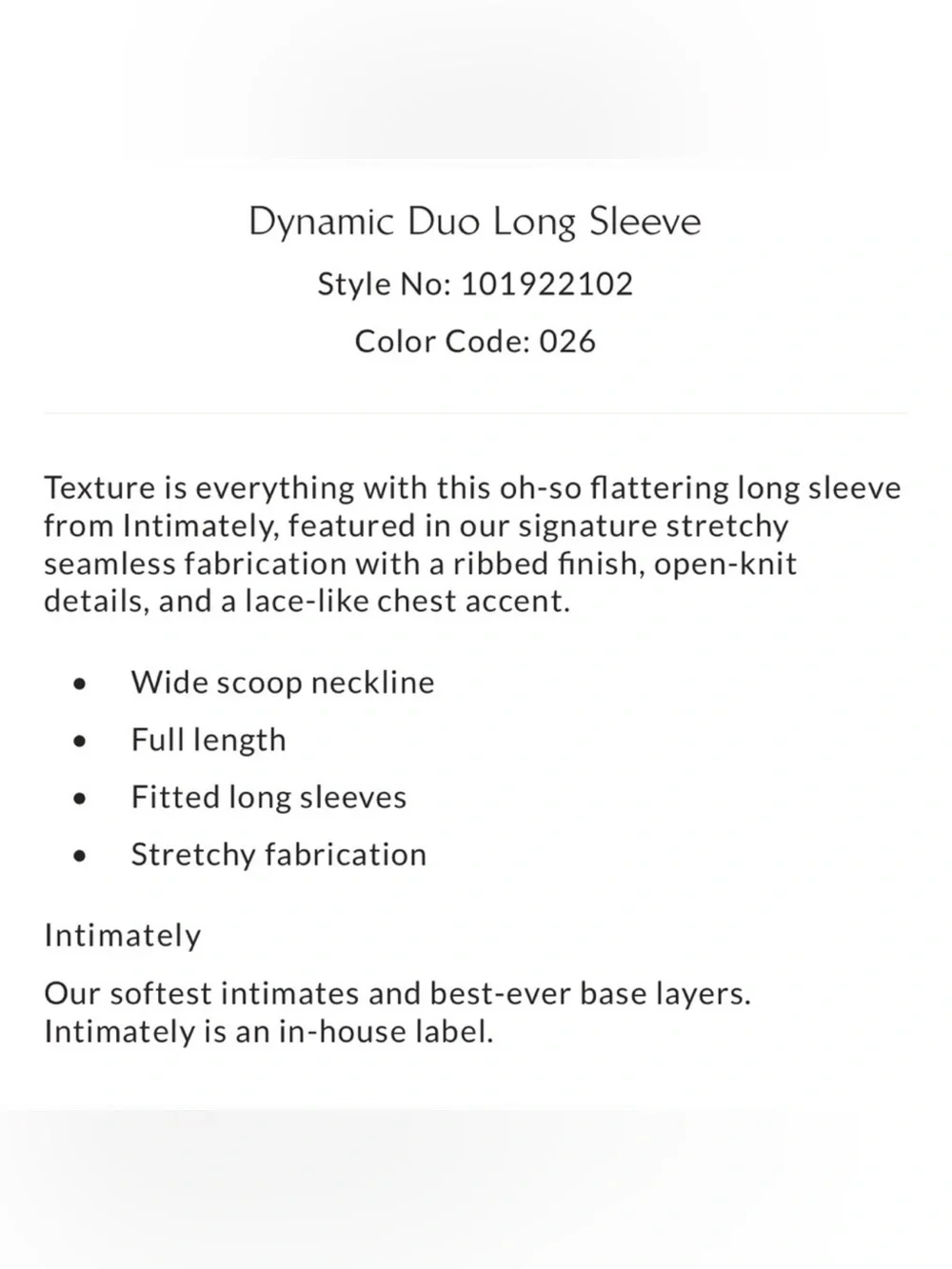 NWT Free People Dynamic Duo Long Sleeve